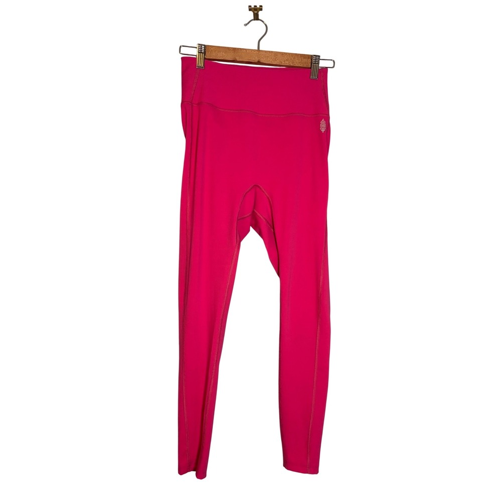 Free People Movement High Rise Scrunch Bum Hot‎ Pink Leggings Size Medium